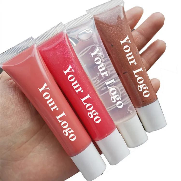Lipgloss Wholesale Package With White Black Sliver Top Private Label Lipgloss Squeeze Tubes 15ml 