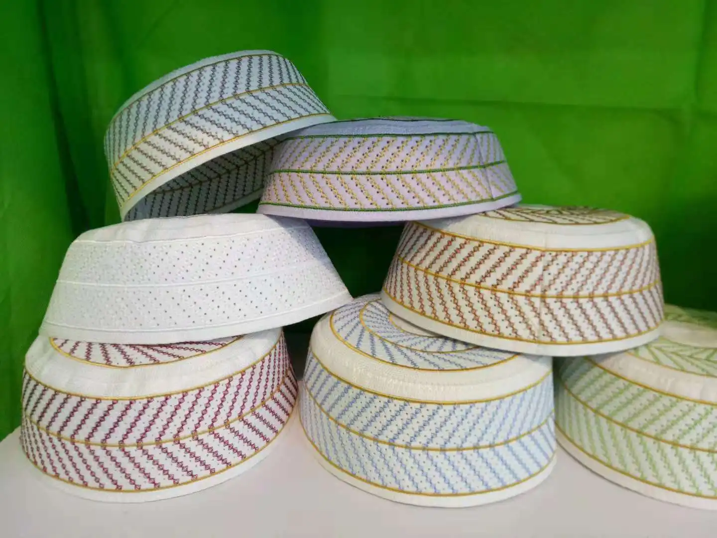 Muslim Man Embroidery Hat Prayer Cap Islamic Muslim Hat Skull Kufi