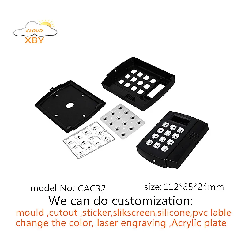 Custom Access Control Enclosure Card Reader Case 112*85*24mm plastic ...