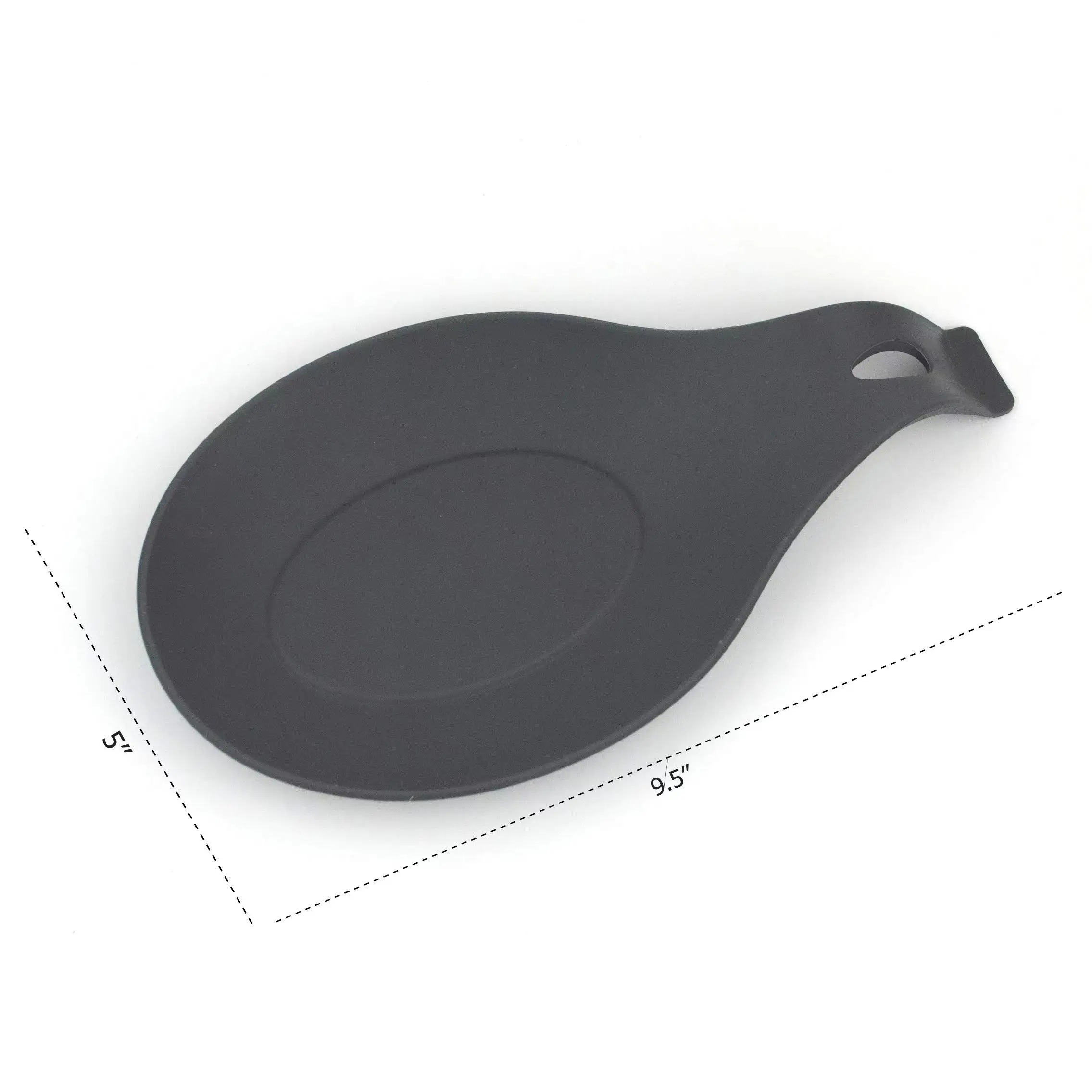 Amazon Wholesale 3pcs New Silicone Rest Soup Spoon,Food Grade Silicone