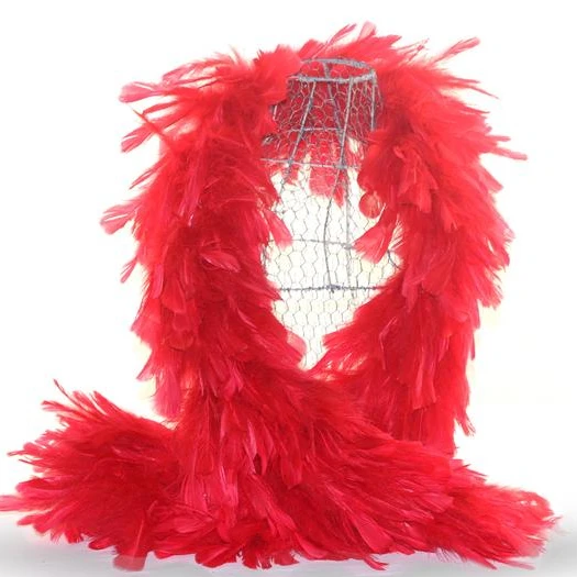 
40g Turkey Feather BOA Brand New in POLY BAGS Turkey Feather Chandelle Boa 2yard (multi colors to Pick) 