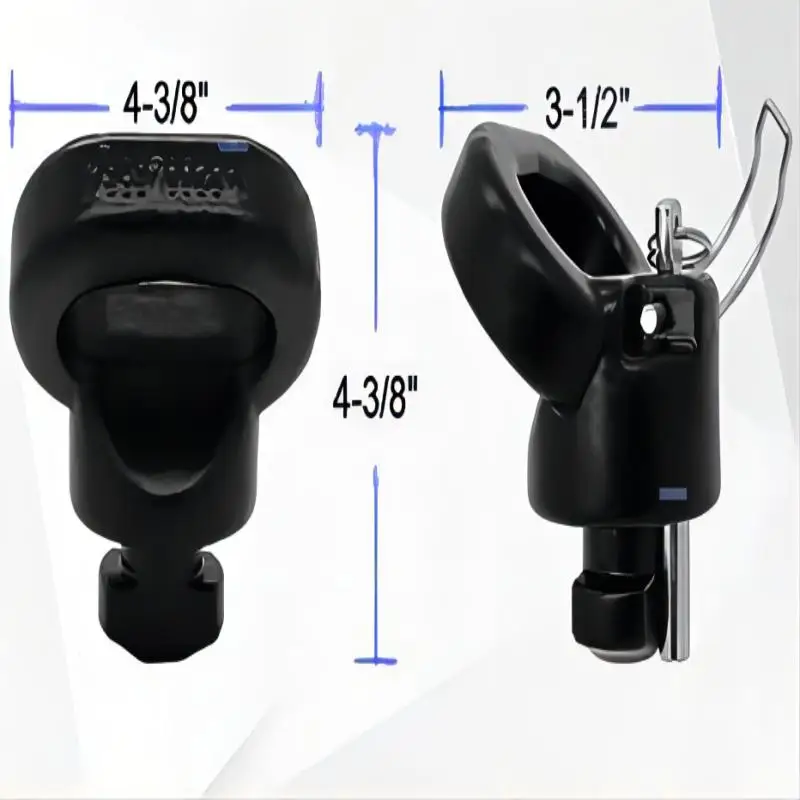 60617 Puck System Gooseneck Safety Chain Anchors With Carbide Black