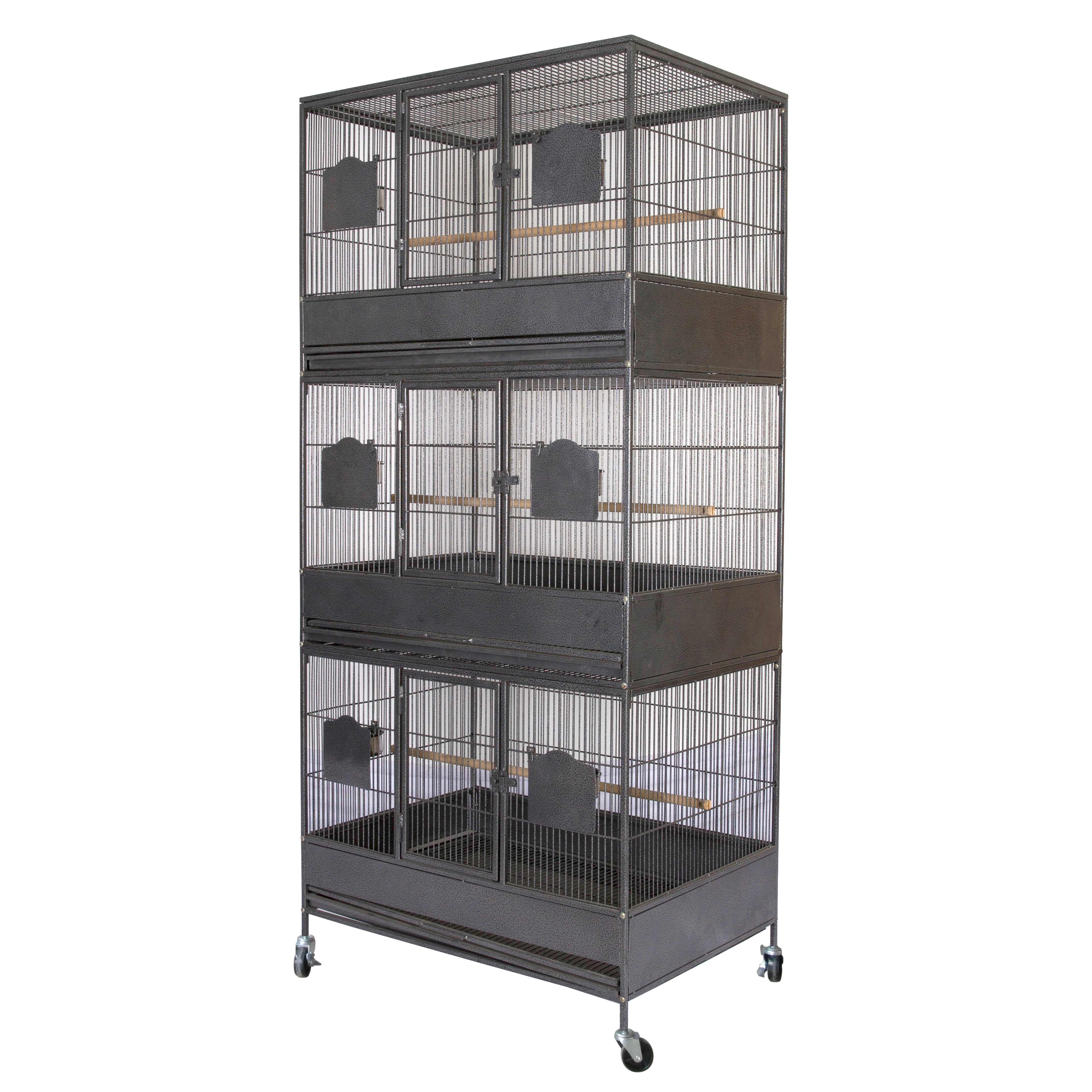 New Large Triple Stackers Wrought Iron Breeding Breeder Parrot Aviary Bird Cage Buy Breeding 
