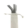 Hot Sales New Products Different Diameter Drinking Straws Reusable Brush Stainless Steel Metal Straws
