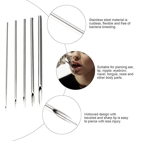 Factory Customize Individual Package Sterile Body Piercing Needles For