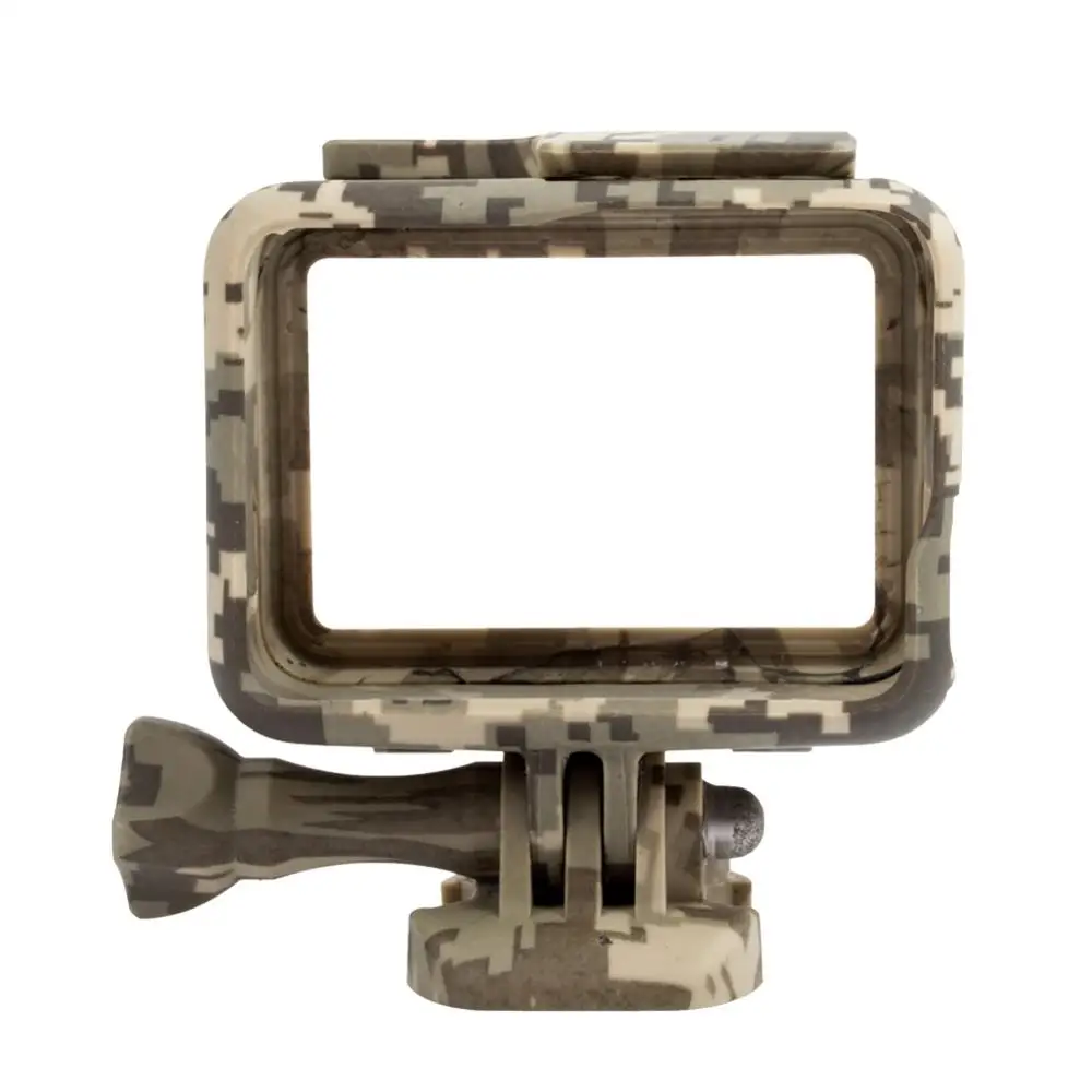 Free Shipping Protective Housing Case Cover Action Camera Camouflage Plastic Protection Border Frame Box for Go Pro   5  