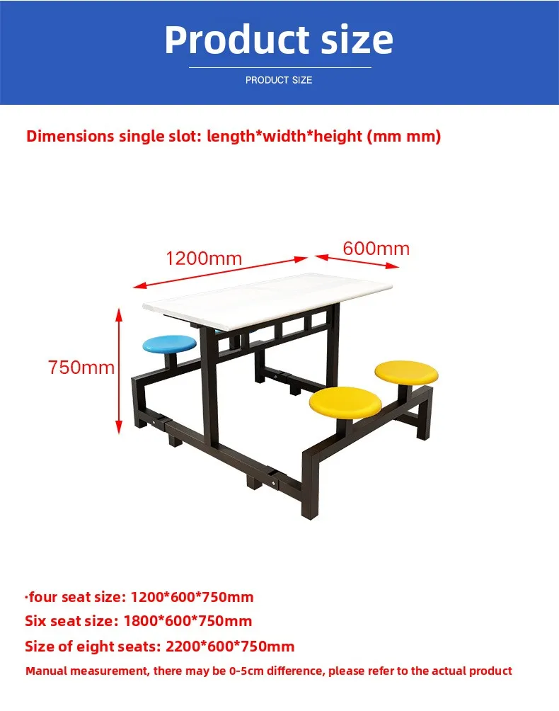 product modern square 4 6 person stainless steel foldable eco friendly school canteen dining table chairs set home hotel kitchen wood-18