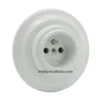 Flush mounted french socket,Vintage Ceramic wall switch socket, Ceramic plug