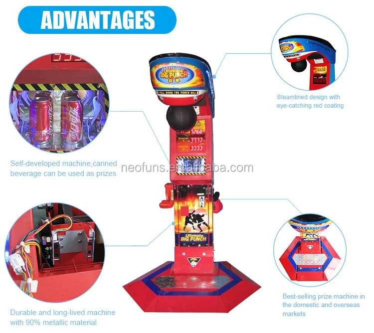 Click Me!hot Boxing Machine / Punch Bag Game Machine / Boxing Game (ce