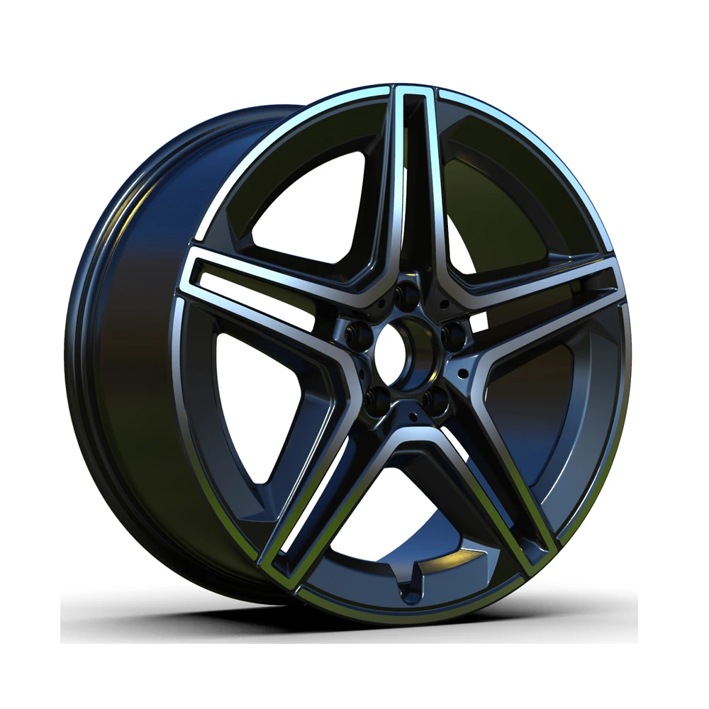 Dm044 18x8.5 Inch 5*112 66.6mm Gloss Black Casting Alloy Wheel Rims For ...