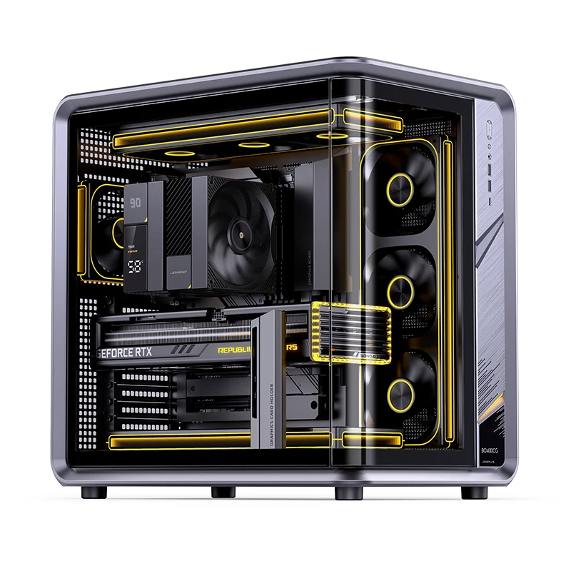 JONSBO BO400CG Aluminum ATX Mid Tower PC Case with Tempered Glass