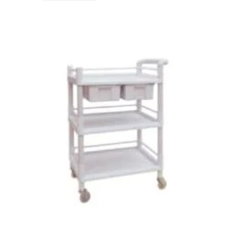 Abs Hospital Medical Equipment Trolley Cart With Storage Shelf And Hospital Medical Equipment Trolley Cart