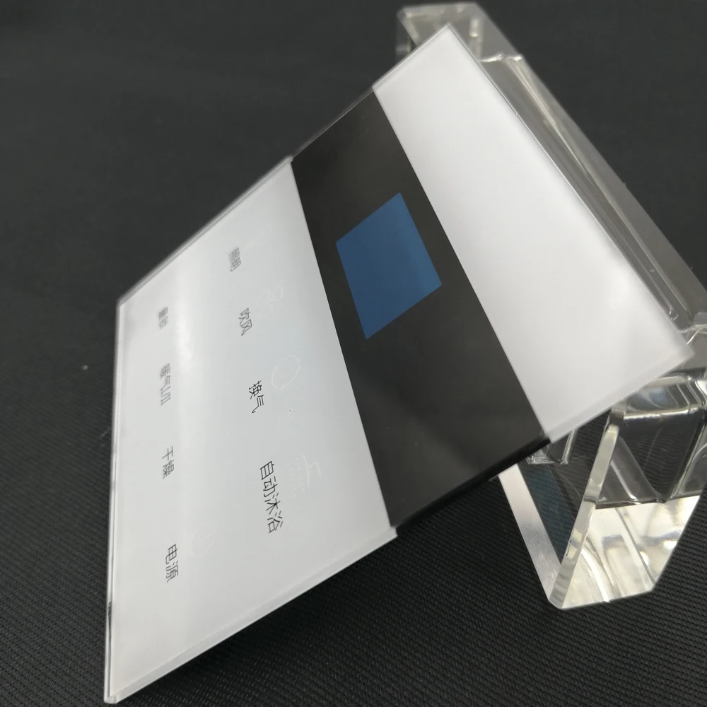 OEM Factory Custom Tempered Touched Switch Panel Glass