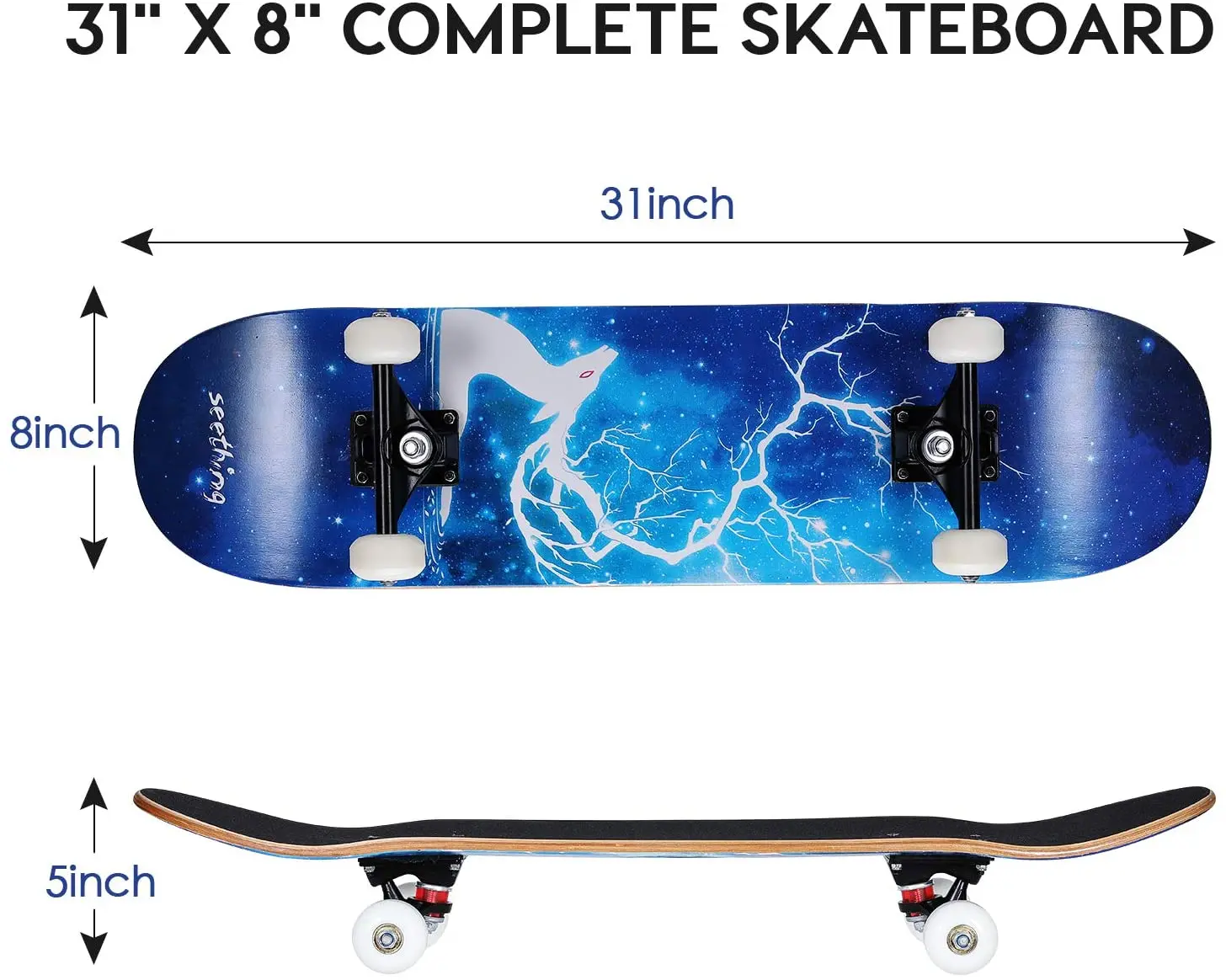 Banzai wortel worstelen Double Kick Skate Board - Buy 7-ply Maple Wood Skateboard,Roller Skate  Board,Maple Deck Skateboard Product on Alibaba.com