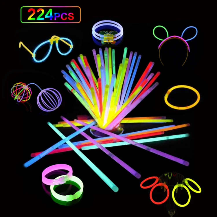 5 boxes Dozen plus multi glow sticks assortment fun parties concerts celebration 