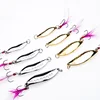 Hot Sale Metal Spinner Spoon Fishing Lure Hard Baits Sequins Noise Paillette Artificial Bait