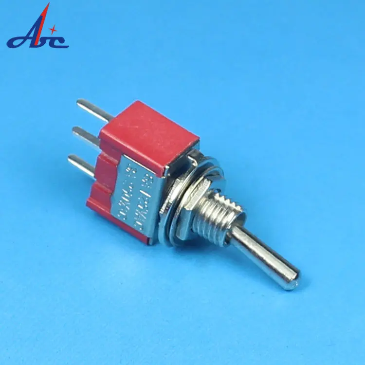 
PCB mounting toggle switch 3pin RED ON-ON ON-OFF-ON toggle switch 