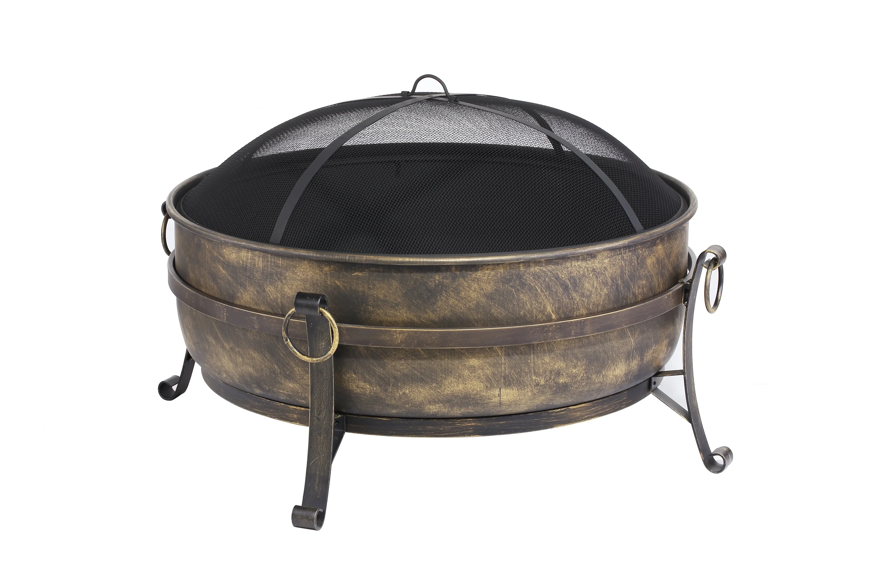 24" 31" 34" Round Cauldron Wood Burning Patio Backyard Creations Fire ...