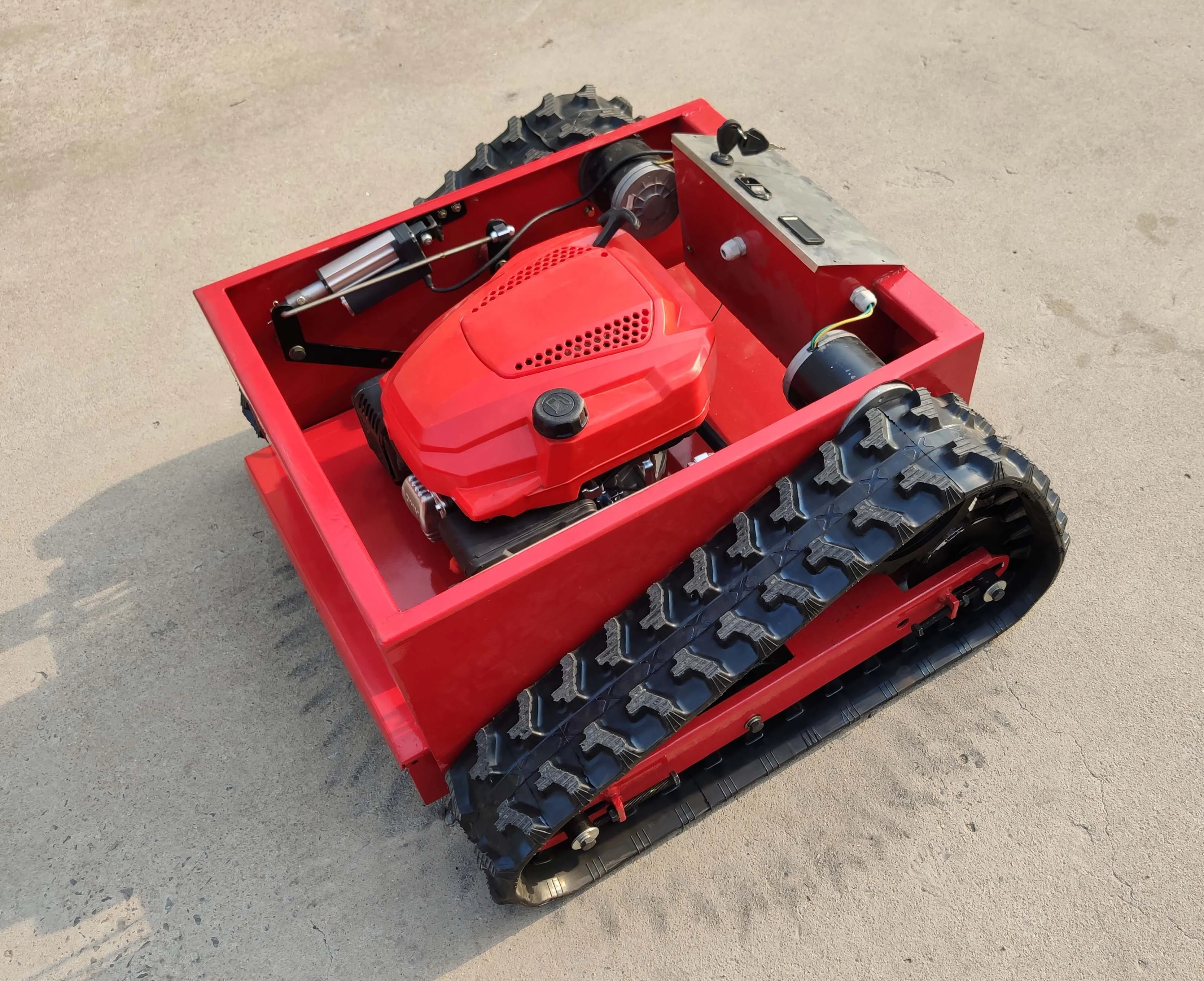 mini crawler remote control lawn mower