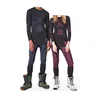 Wholesale Couple Compression Tights Heat Base Layer Top Seamless Crop Top Skin Compression Seamless Sets