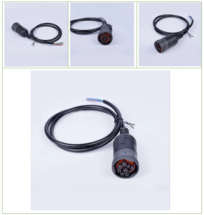 J19399pin Plug Engine Diagnostics Cable Assembly 1m For Truck Bus