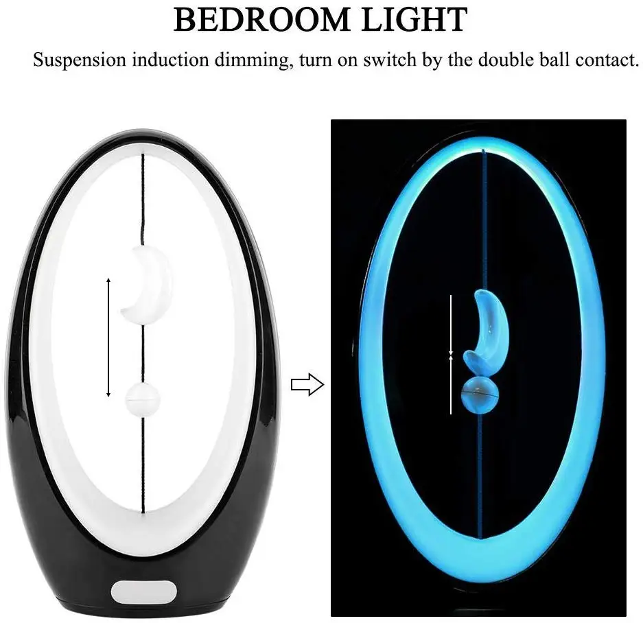 Maglev Sailing LED Night Light  USB 3.7V Table Lamp Romantic Night Light for Bedroom Soft Light Star Moon Decoration