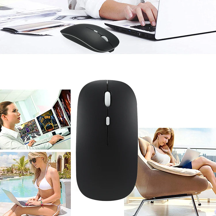 High quality OEM Computer Accessories Slim 2.4g Rechargeable Wireless Mouse