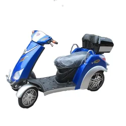 500W 48V 10 inch disable people handicapped person Reverse gear 3 speeds Rear drive ABS plastic electric four wheels scooter car