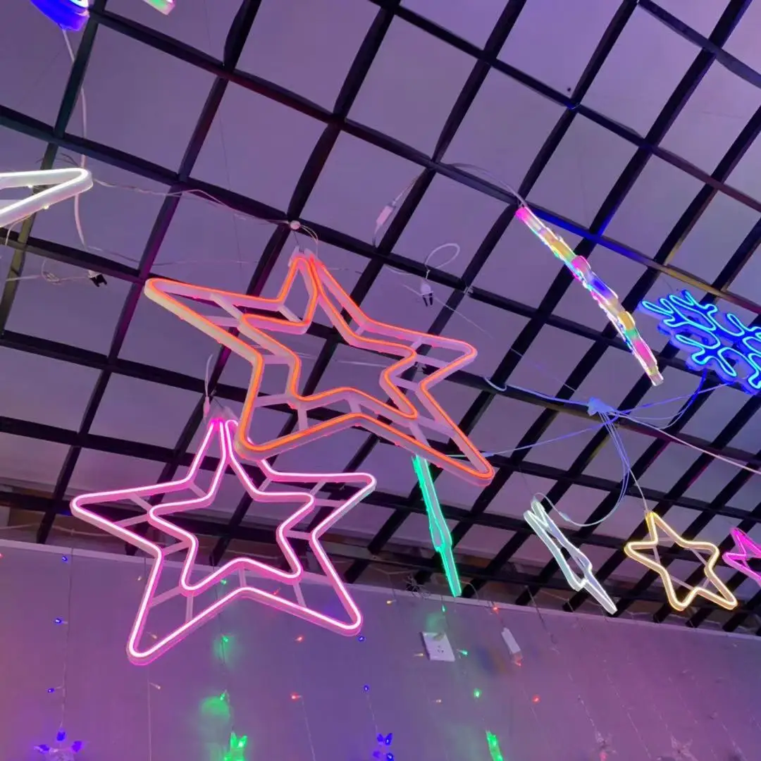 Snowflake Christmas Tree Decoration 12/24/120/240v Neon Rope Lights Led