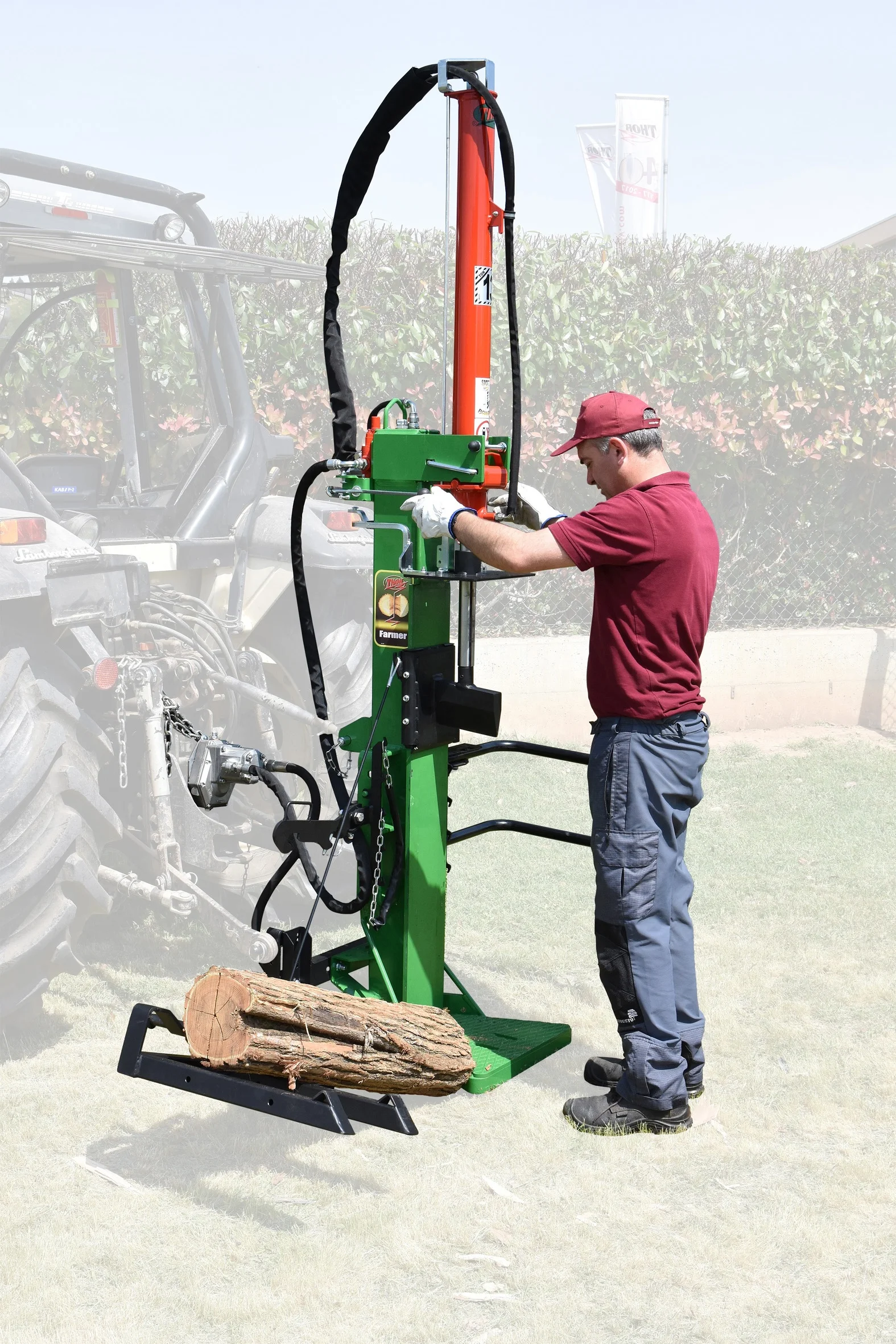 Best Made In Italy Vertical Hydraulic Log Splitter Thor Farmer 13 T Hvp ...