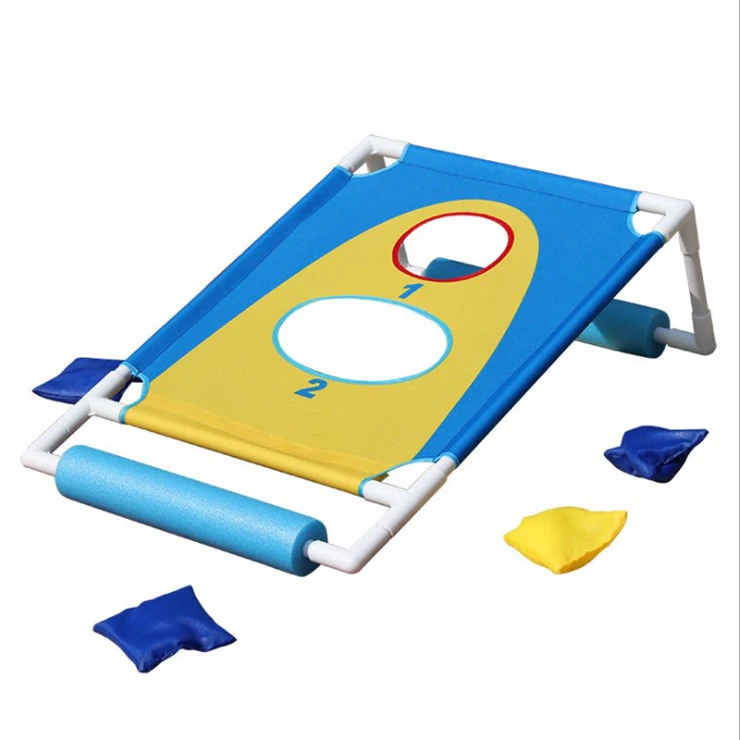 Portable Pvc Framed Corn Bean Bag Toss Game Set Corn Hole Target Game Set Buoyant Corn Hole Set