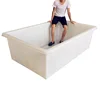 Rotomolded high quality poly plastic outdoor rectangular container fish ponds with good price