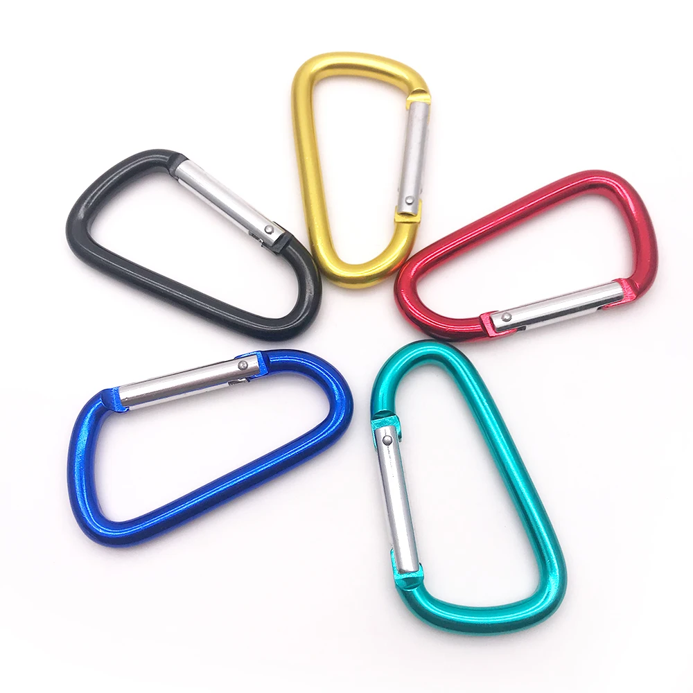 BT-A07 Promotion Aluminum 6061 Mini Aluminum Pink 3 Inch Carabiner Laser Logo Mosquetones CarabinerKey Clip