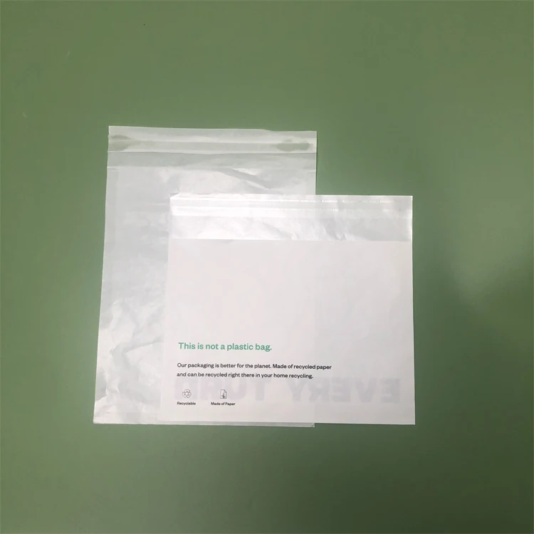 Oem Custom Print Logo Glassine Paper Garment Packaging Biodegradable