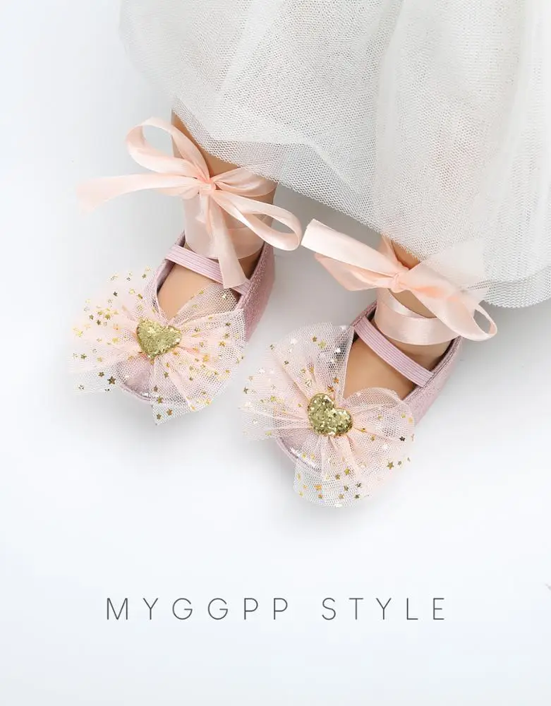 Ins Fashion Beautiful Bling Flower Spring&autumn Soft Sole Toddler Princess Baby Girl Shoes supplier