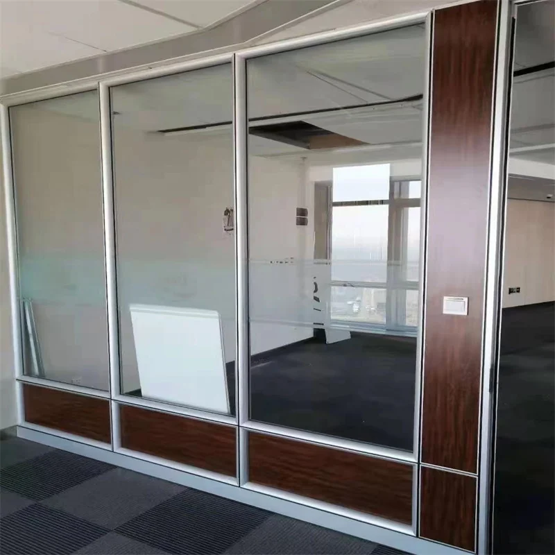 product 84mm wall thickness arch aluminum frame single glass partition with steel keel for luxury yacht-2