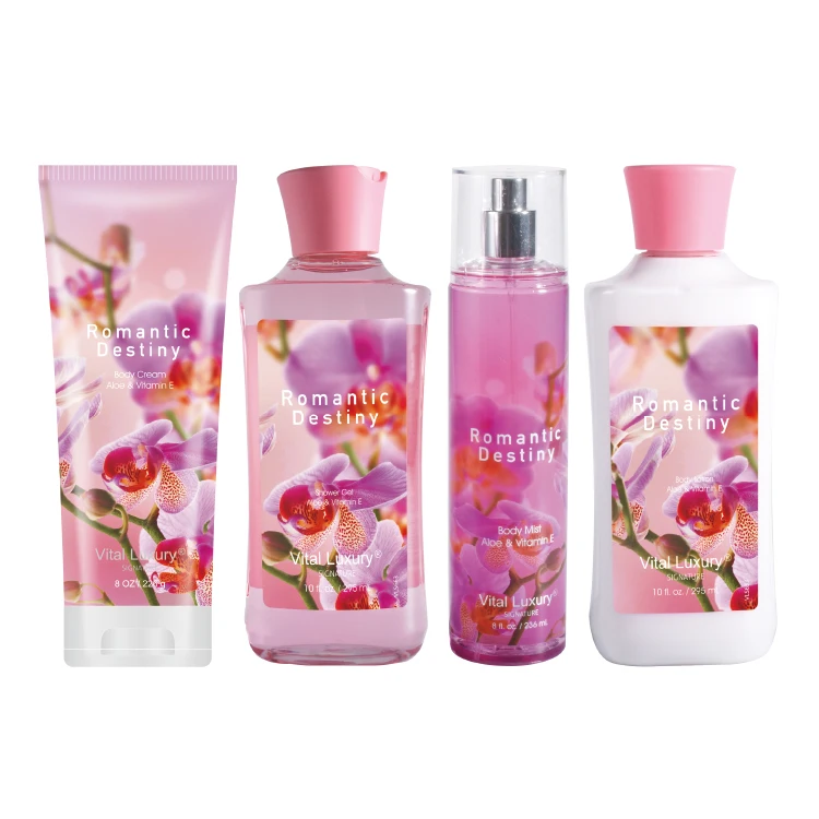 Natural Fragrance Body Care Products Private Label Bath Care Set Shower