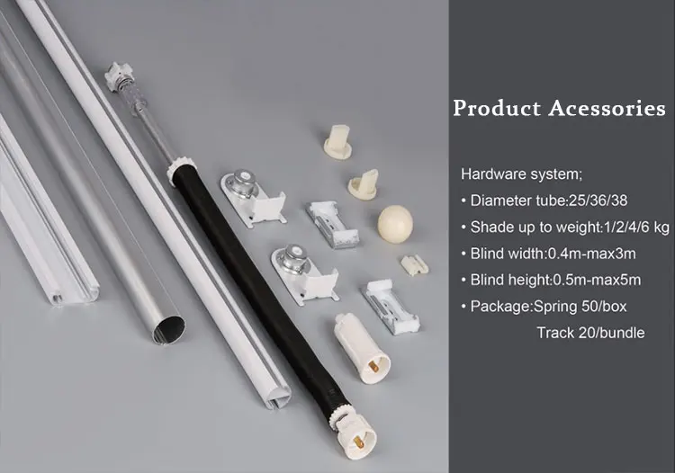 Foshan Aluminum Roller Blinds Components Parts 28mm 30mm 38mm Aluminium ...