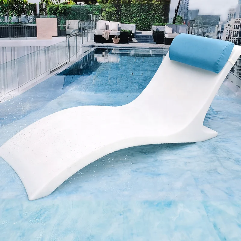 Outdoor Fiberglass Chaise Lounge Sun Loungers In Water Swimming Pool Chair Buy Outdoor 