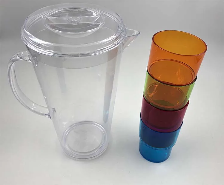 1.8l Ps Plastic Jug With Lid Cold Water Pitcher With 4 Tumblers Buy