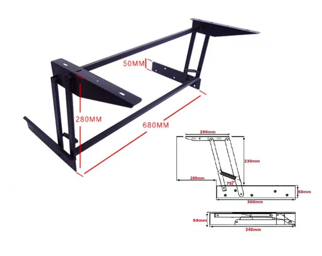 Folding Table Mechanism - Extendable Table Hardware
