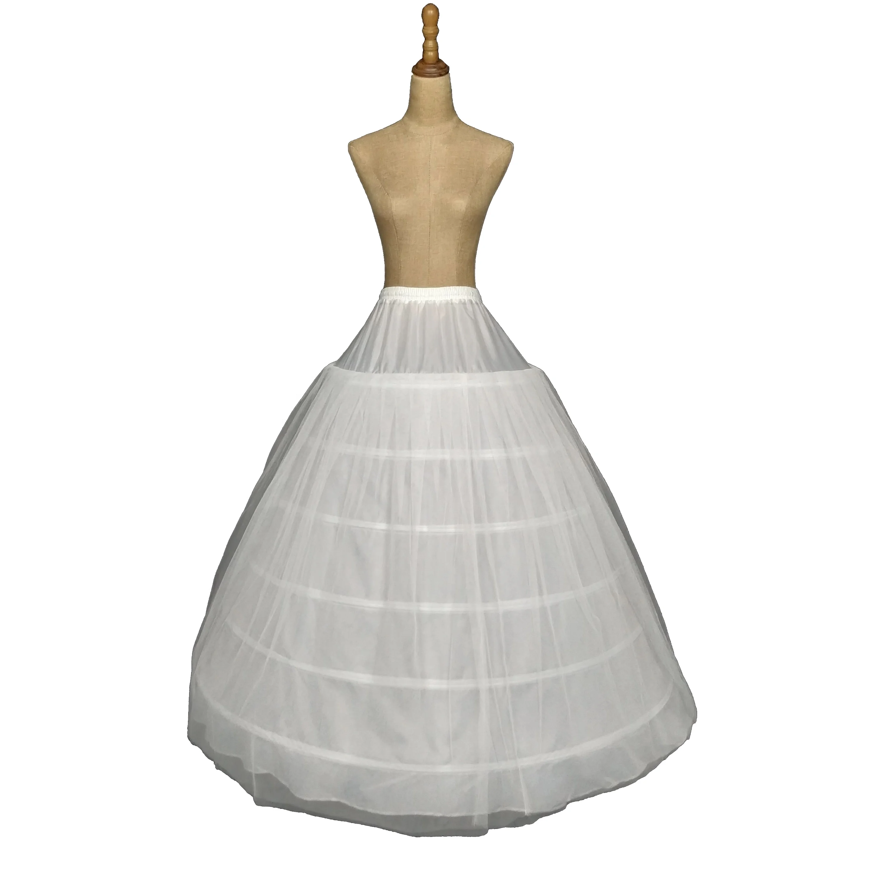 
High-quality wedding dress bridal gown 6 hoops 2 yarn Petticoat 