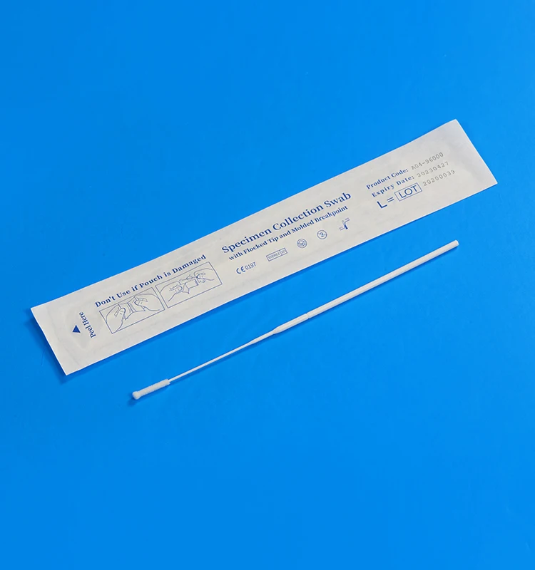
Nasopharyngeal Sterile Nylon Flocked Nasal Swab with 78mm breakpoint 