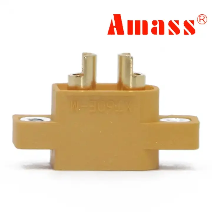  XT60E with M2.5 nut can be fixed 3.5mm gold plated model aircraft connector AMASS model accessories supplier