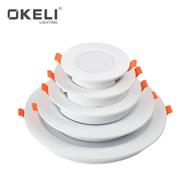 OKELI High lumen plastic SMD recessed mounted 5w 9w 12w 18w 24w Led down light