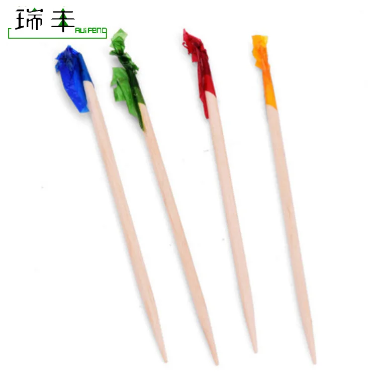 wooden cocktail toothpick flags