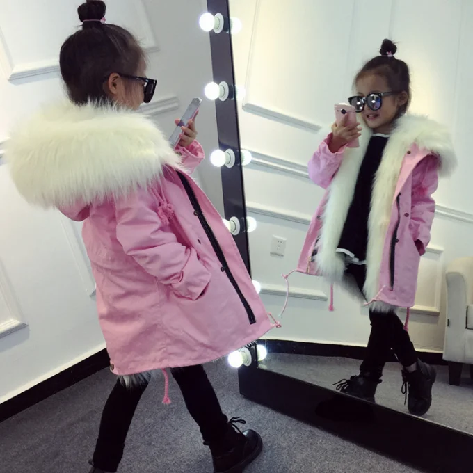 fur hood coat kids