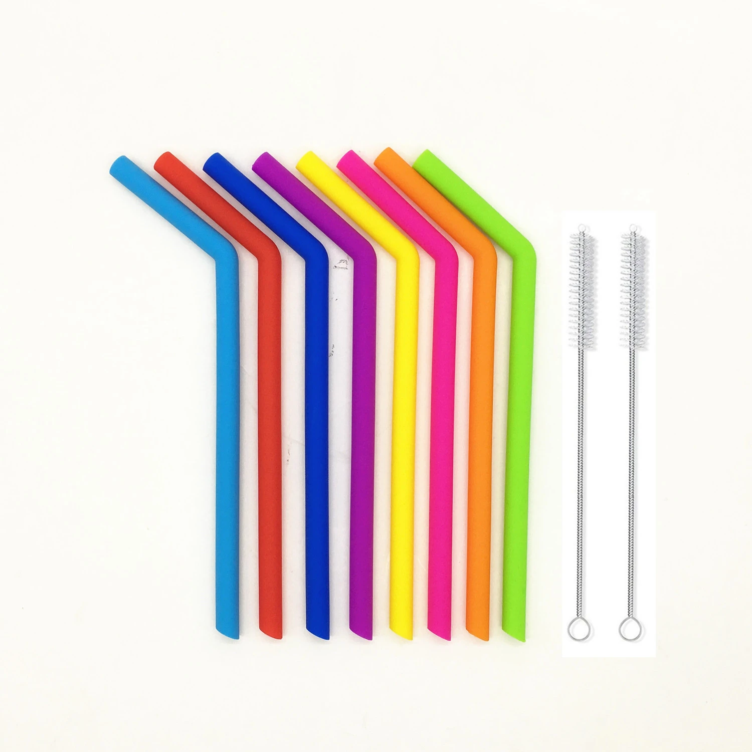 Bpa Free Dishwasher Safe 10 Inch Drinking Straw Reusable Silicone