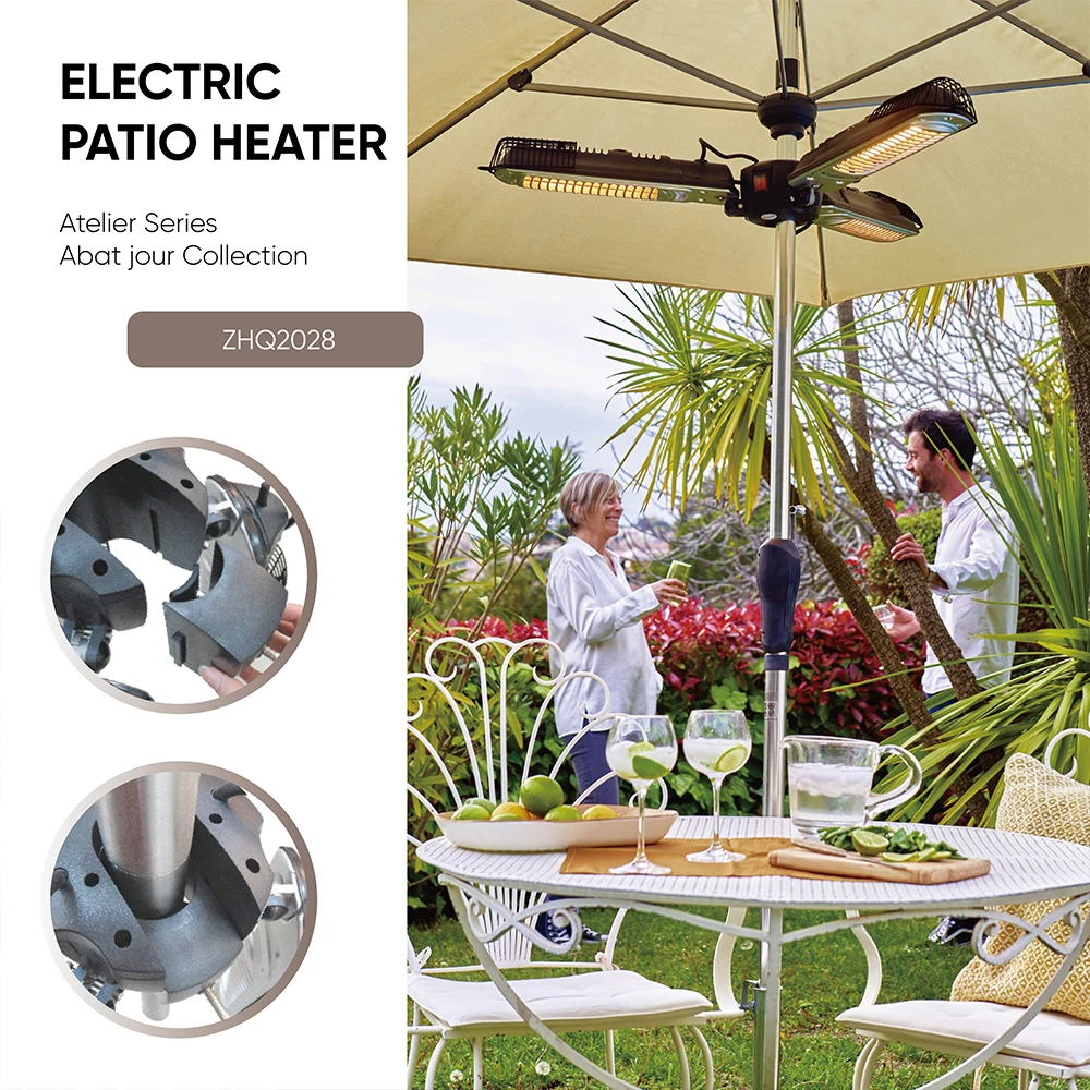 Electric Outdoor Halogen Patio Umbrella Parasol Heater Buy Halogen Patio Umbrella Parasol