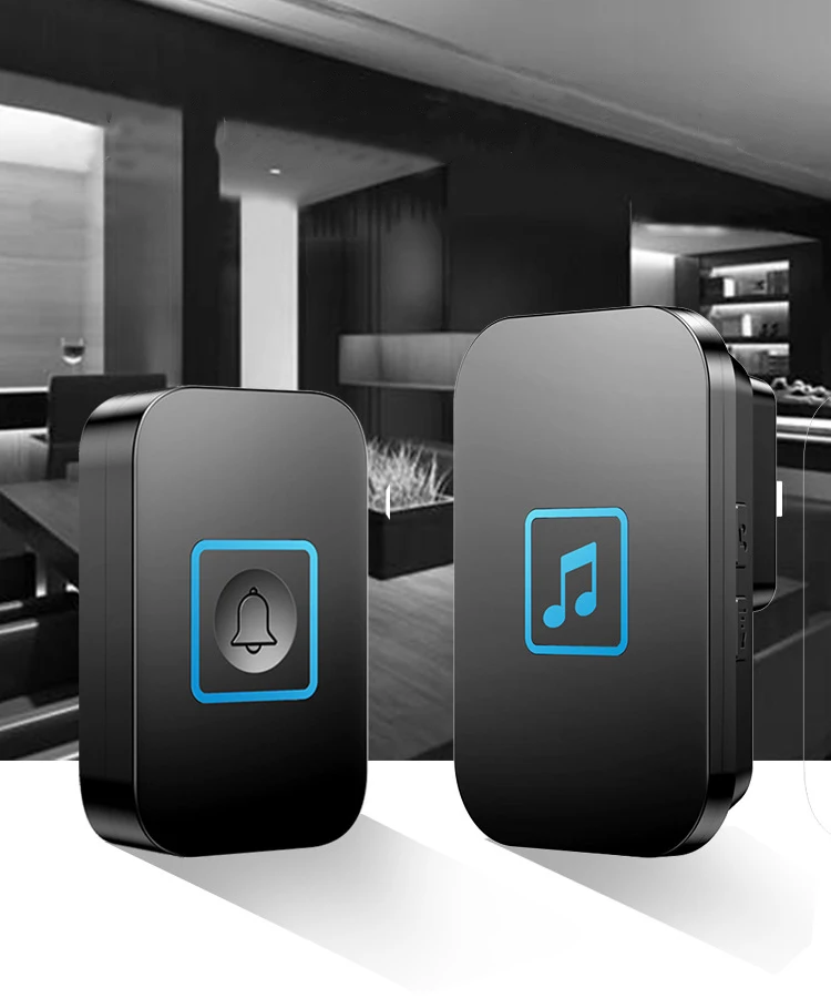 无线门铃一拖一无线呼叫器智能电子音乐门铃家用